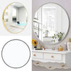 Bathroom Bedroom Round Mirror Metal Frame Wall Mount Vanity Mirror 40/50/60/80cm