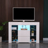 High Gloss Modern LED Display Cabinet Sideboard Buffet Cupboard TV Unit Stand UK