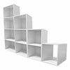 Cube, 2, 3 or 4 Tier Wooden Bookcase Shelving Display Storage Shelf Unit Wood