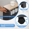 Slim Storage Cart 4-Tier Narrow Rolling Storage Cart w/ Handle Universal Casters