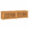 Garden Storage Box with Bag 200x50x53 Solid Wood Teak S7G8