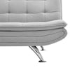 Upholstered Fabric 2-3 Seater Sofa Bed Click Clack Recliner Double Sleeper Couch