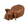 Brown Animal Footstool Ottomans Stool Kid Toy Gift Faux Leather Elephant Lovely