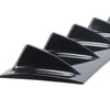 85cm Universal Shark Fin 7 Wing Lip Rear Bumper Diffuser Spoiler Gloss Black