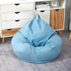 Adult Kids Bean Bag Chair Sofa Couch Cover Indoor Lazy Lounger No filling 4 Size