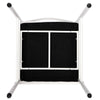 Glass Dining Table and 4 Chairs Set PU Leather Furniture Office Kitchen Modern