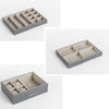 4 Layers Large Jewellery Box Storage Organizer Case Cabinet w/Portable Box Grey