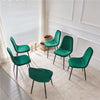 Dining Chairs 2/4/6pcs Modern Suede/Velvet Back Sturdy metal Legs Office/Cafe