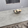 Grey Dining Table And 4 Chairs Dining Room Wood kitchen table and Leather chairs