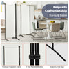 4-Panel Room Divider 173cm Folding Privacy Screen Portable Fiber Wall Divider