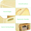 3-Piece Kids Table & Chair Set Children Wooden Activity Table Bench Storage Desk