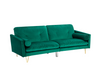 Velvet Sofa Bed Living Room Furniture 2 seater sofa bed with 2 bolister cushions