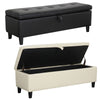 Faux Leather Ottoman Storage Box Chesterfield Blanket Box Pouffe Bench Footstool