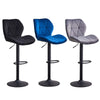 Modern 2 Velvet Bar Stools Diamond Seat Kitchen Salon Chairs Pub Gas Lift Swivel