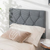 Upholstered Headboard Wall-mounted Sponge Padded Headboard Linen Fabric Surface