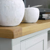 Painted Oak Extra Large TV Stand / 180cm Grey Solid TV DVD Cabinet Storag