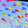 Colorful 100M Triangle Flags Bunting Banner Pennant Festival Wedding Party Decor