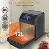 Digital Air Fryer 12L Low Fat Kitchen Healthy Cooking Oven Oil Free Timer 1800W