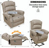 Dual Motor Riser Recliner Lift Massage Chair w/Table and Lumbar Support