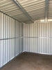 3/6/8/10/12ft Metal Garden Shed Outdoor Storage Steel Heavy Duty +Foundation Kit