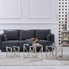 Nest of Coffee Tables Set 3 Piece - Nesting Sofa End Side Table For Living Room
