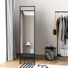 Clothes Hanging Rail Rack Full Length Mirror Standing Hat/Shoes Storage Stand