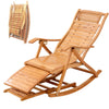 Portable Folding Rocking Chair Relax Sun Lounger Chair Seat w Footrest &Backrest