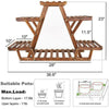 Small Medium Large Multi Tier Tiered Plant Stand Carbonized Shelf Holder Flower