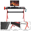 Ergonomic Gaming Desk R-Shaped Racing Computer Table Workstation Home Office