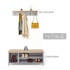 Hallway Furniture Set Shoe Bench Storage Cabinet Coat Rack with 5 Hooks Entryway