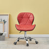 Red+Black Faux Leather/PU Computer Chairs Office Chairs 5-Legs Swivel( pair)