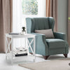 2-tier Side Table Modern End Table Coffee Table X-shape Nightstand Display Shelf