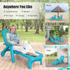 Folding Chaise Lounge Chair Adjustable Patio Reclining Chair Outdoor Sun Lounger