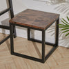 Industrial Rustic Wood Sofa Side Table Coffee Table Bedroom Night Stand 40x40cm