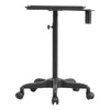 Adjustable Height Salon Spa Instrument Tray Beauty Tattoo Rolling Trolley Cart