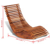 Acacia Wood Rocking Sun Loungers Outdoor Sun Day Bed Chaise Lounge vidaXL