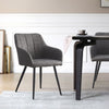 2 Pcs Dining Chairs Armchair PU / Velvet Kitchen Dining Room Restaurant Office
