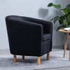 Upholstered Fabric Soft Armchair Tub Chair Home Club Lounge Sofa Bistro Office