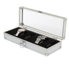 6/10/12 Aluminium Leather Watch Display Storage Box Case Tray Watch Collector