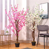 150cm Faux Blossom Peach Tree Potted Plant Indoor Outdoor Garden Decor Flowers