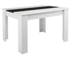Wood Dining Table and Chairs 4 / 6 Set Pu Leather Seat Kitchen Room Furniture