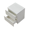 2 Drawers White Bedside Cabinet Storage Nightstand Bedroom Chest Of Drawers