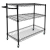 Carbon Steel 3 Tier Trolley Cart Kitchen Restaurant Serving Catering Train UK
