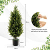 90CM Artificial Cedar Tree Fake Cypress Tree w/ Pot Greeny Faux Potted Plants