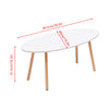 Simple Coffee Table White Sofa Side Table End Table for Living Room Modern
