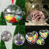 100 Plastic Christmas Empty Balls Bauble Fillable Hanging Xmas Tree Wedding Deco