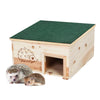 Simply Wood Eco Hedgehog House Hibernation Nesting Shelter Box Detachable 2 Room
