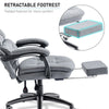 Home Office Chair Recliner Swivel Adjustable Linen Fabric Computer Desk Chair