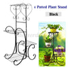 4 Tier Metal Plant Stand Display Shelf Pot Home Garden Holder Indoor Outdoor UK