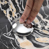Bathroom Vanity Wash Basin Sink Countertop Oval Curve Black Marble Effect Modern